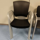 Silla tela negra (cod 5)