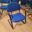 Sillas confidente azules