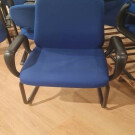 Sillas confidente azules