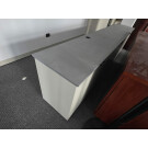 Armario bajo con puertas 280x50 color blanco/gris