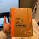 Caja libretas marrones 