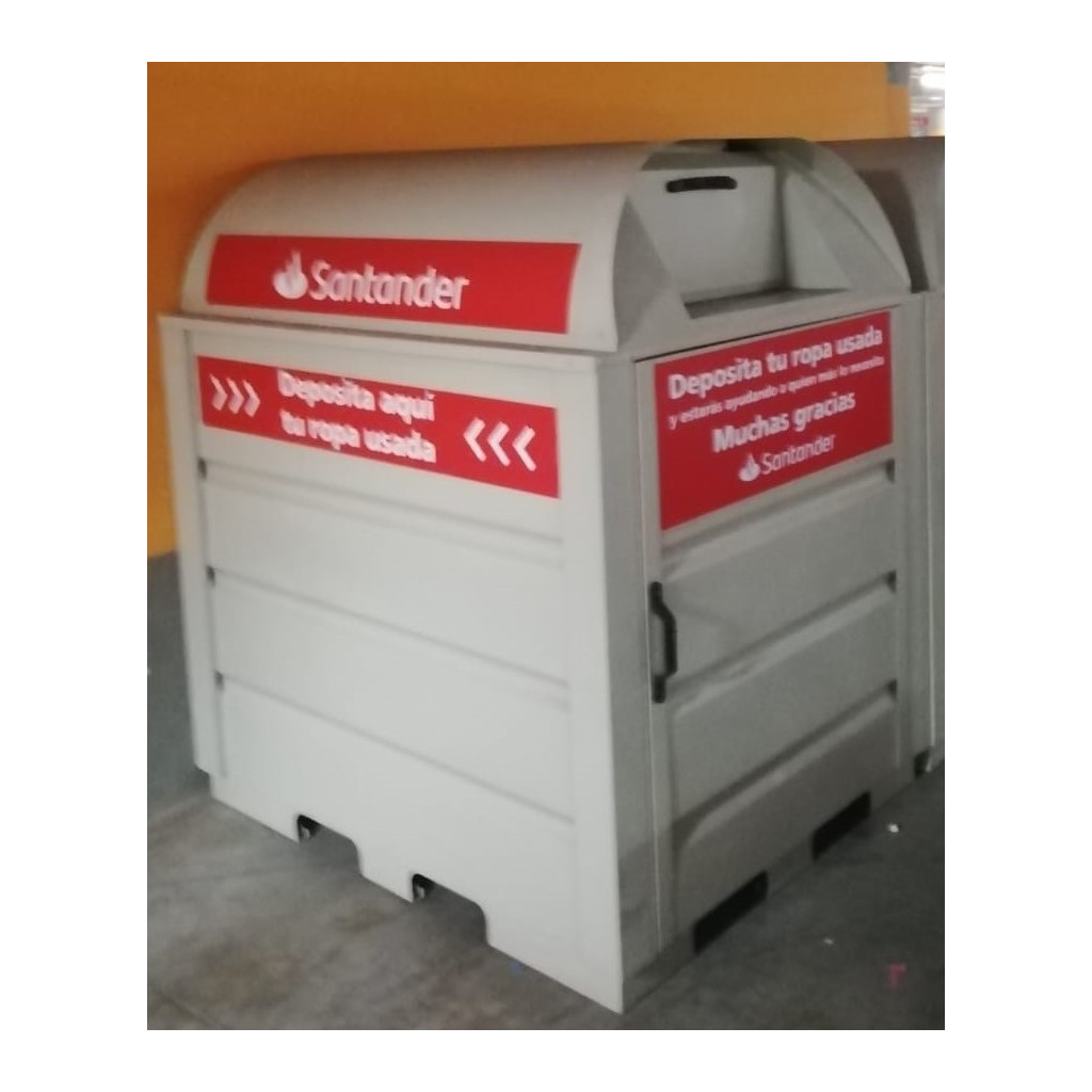 Donación de excedentes de material - Contenedor de ropa