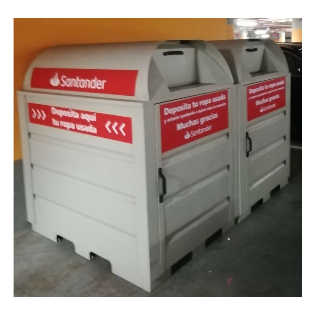 Donación de excedentes de material - Contenedor de ropa