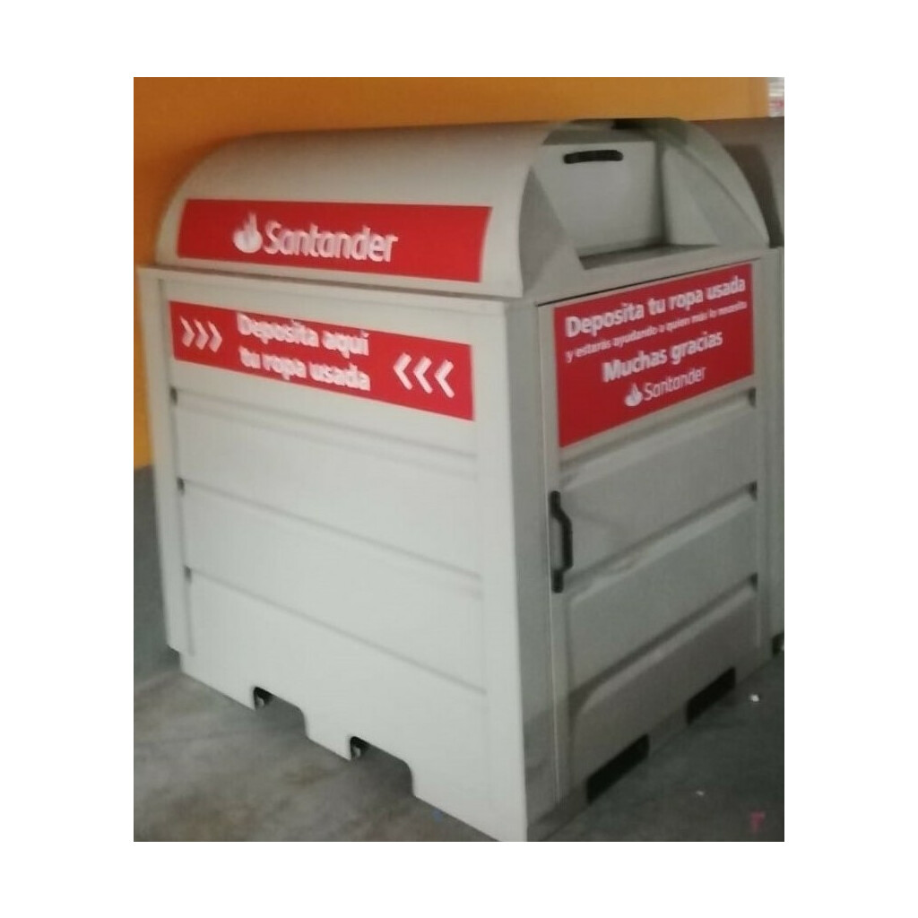 Donación de excedentes de material - Contenedores de ropa de segunda mano